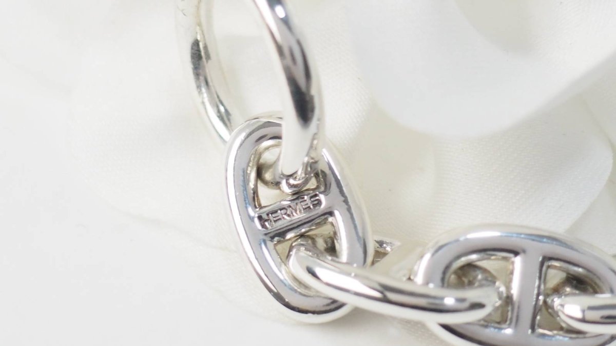 Hermes Bracelet Chaine d'Ancre Argent Vintage - Maison Eloe