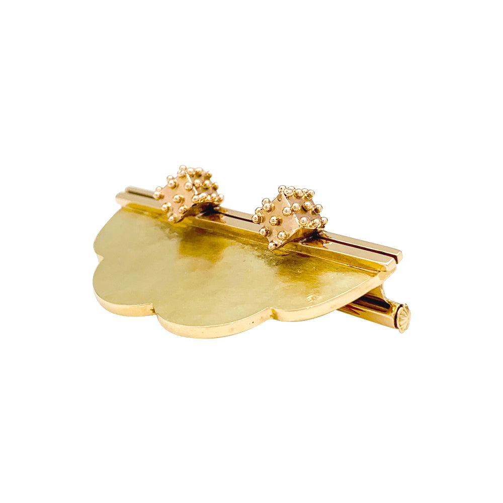 J. Desprès brooch in yellow and pink gold.