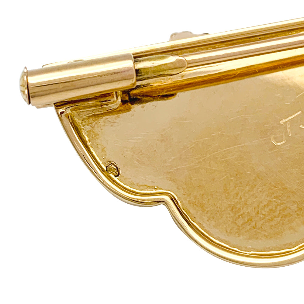 J. Desprès brooch in yellow and pink gold.