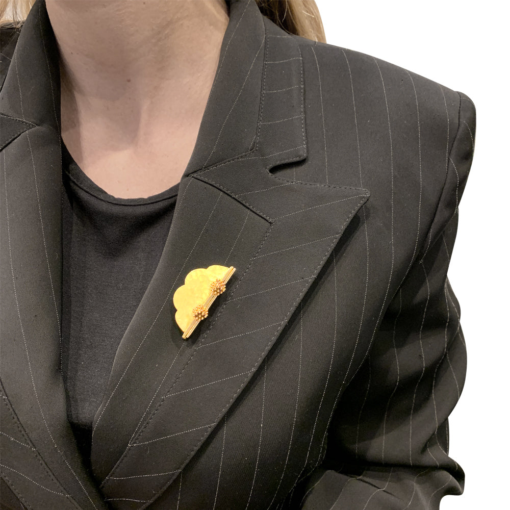 J. Desprès brooch in yellow and pink gold.