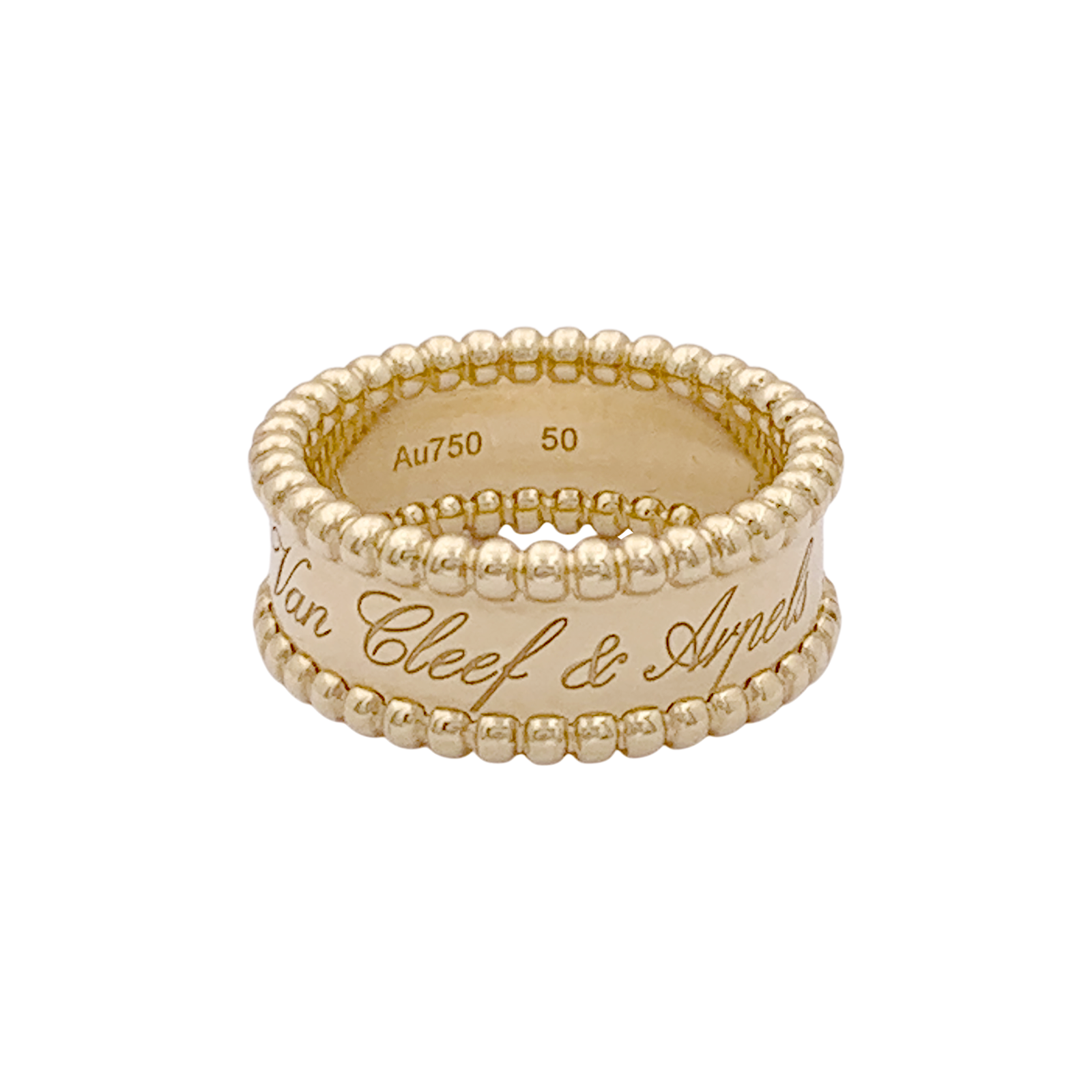 Bague Van Cleef & Arpels, "Perlée signature", or jaune.