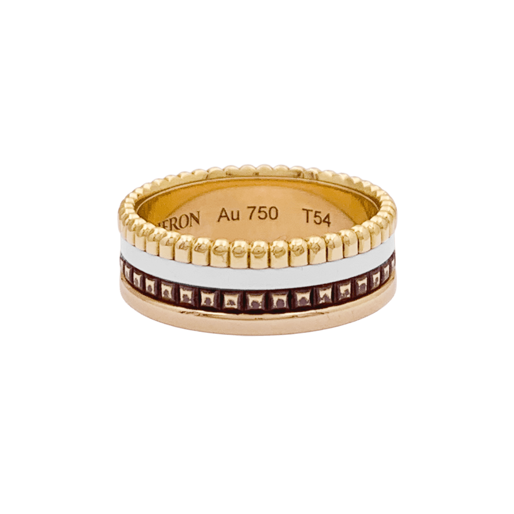 Bague Boucheron,"Quatre", en ors rose, blanc et jaune.