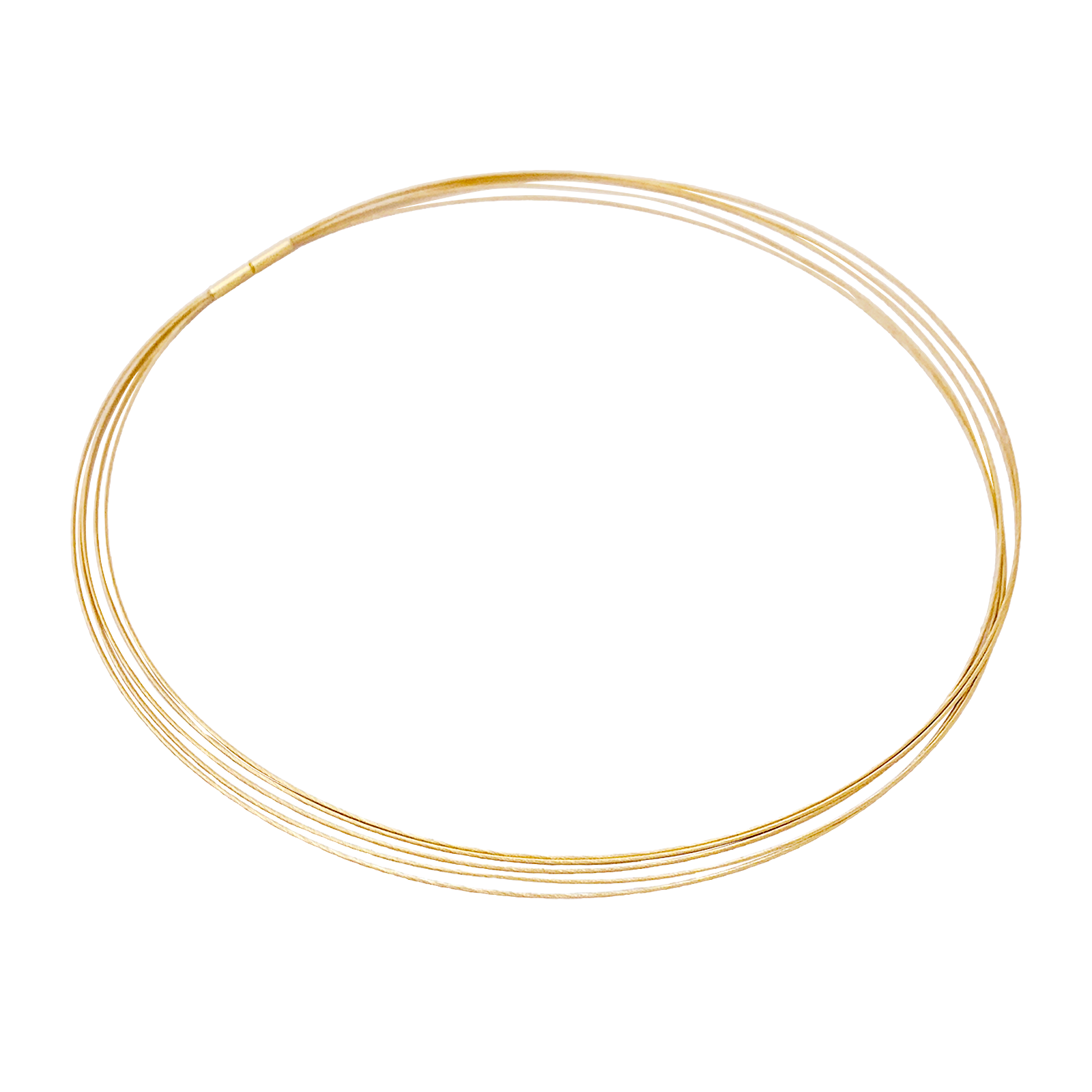 Collier DINH VAN, cinq câbles en or jaune.