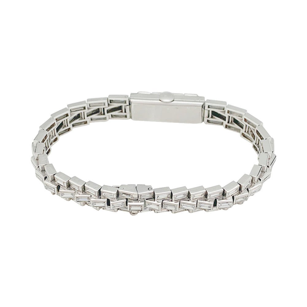 Montre Art Déco en platine et diamants. - Maison Eloe