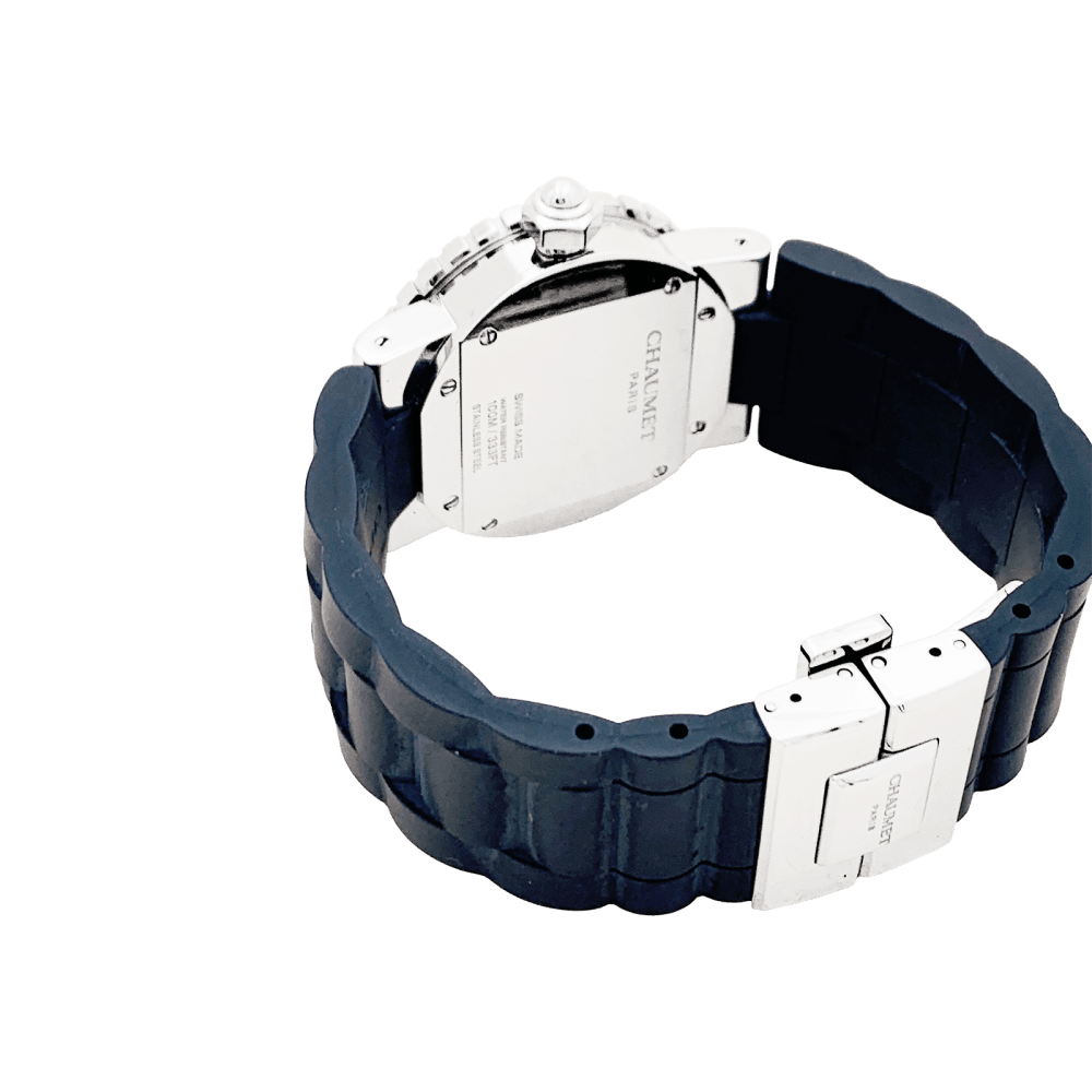 Montre Chaumet, "Class-One", en acier et diamants.