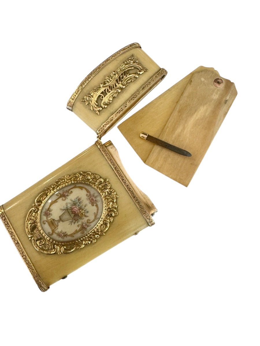 Louis XVI, Carnet de Bal Or miniature et Rubis - Maison Eloe