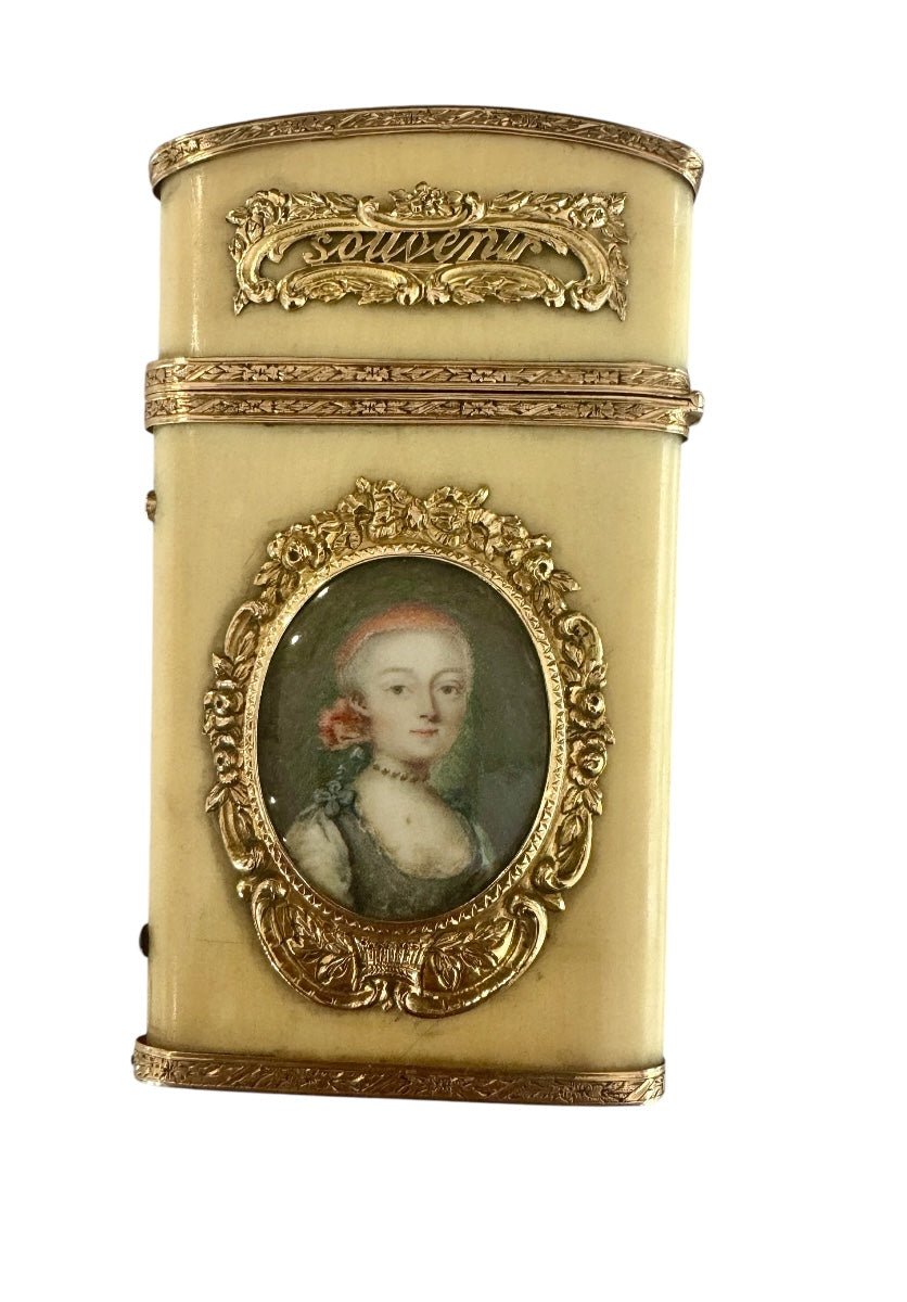 Louis XVI, Carnet de Bal Or miniature et Rubis - Maison Eloe