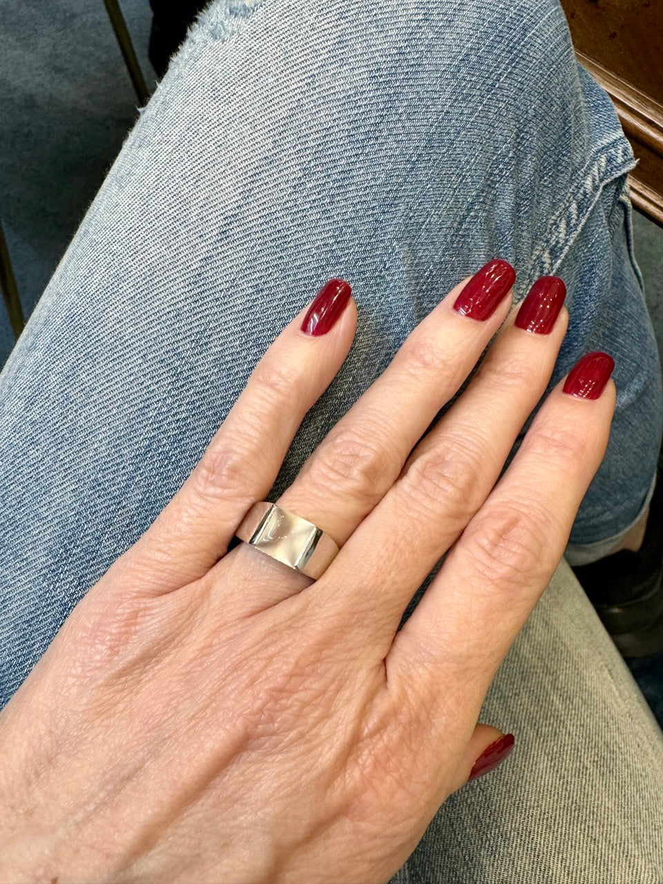 Cartier, Tank Ring, White Gold Moonstone