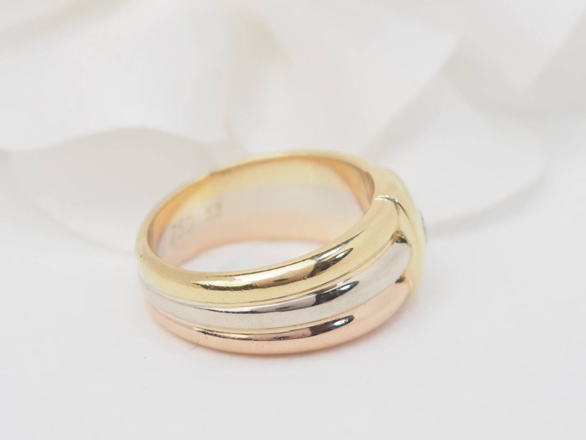 Cartier Bague Vintage Diamant 3 Ors - Maison Eloe