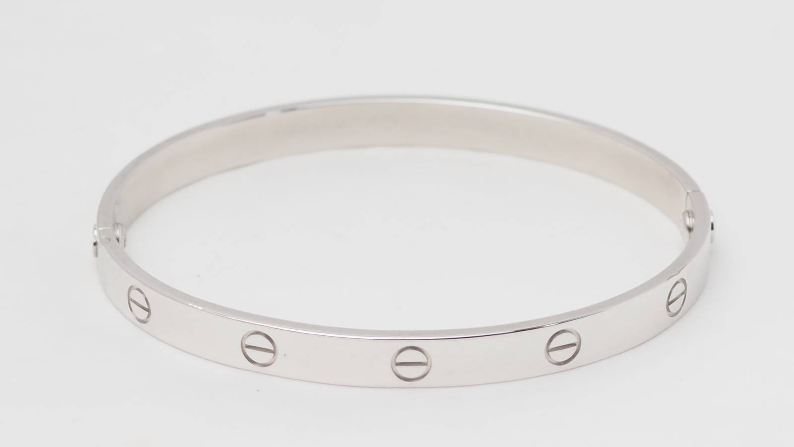 Cartier, Bracelet Love Or Blanc Vintage