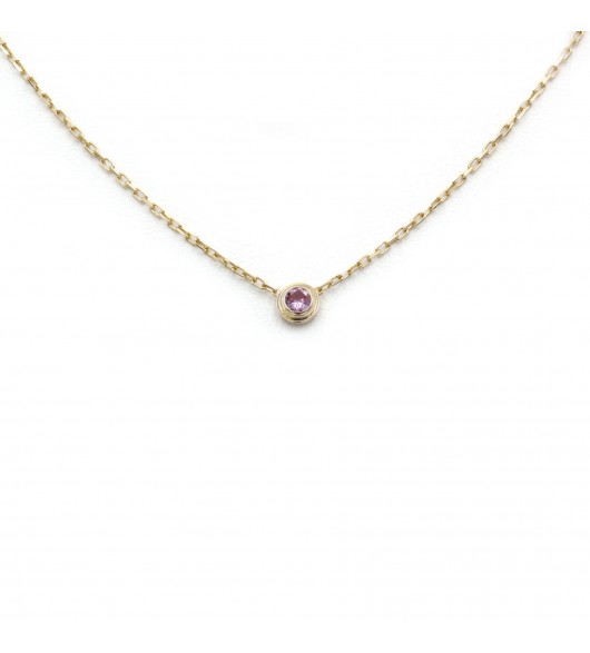 Cartier, "Collier d'Amour" Or, Saphir rose