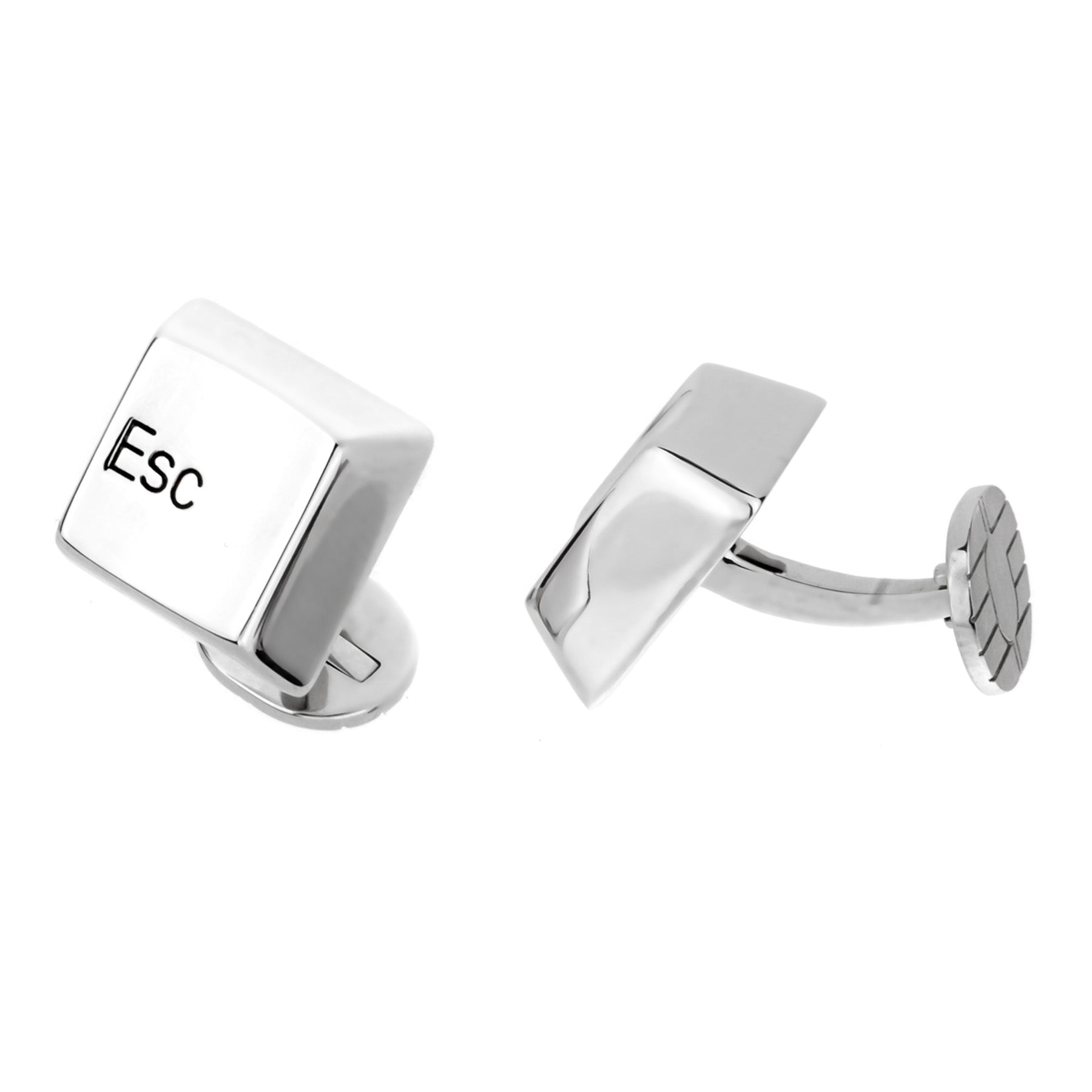 CARTIER Boutons de manchette Shift Escape or blanc 18 carats