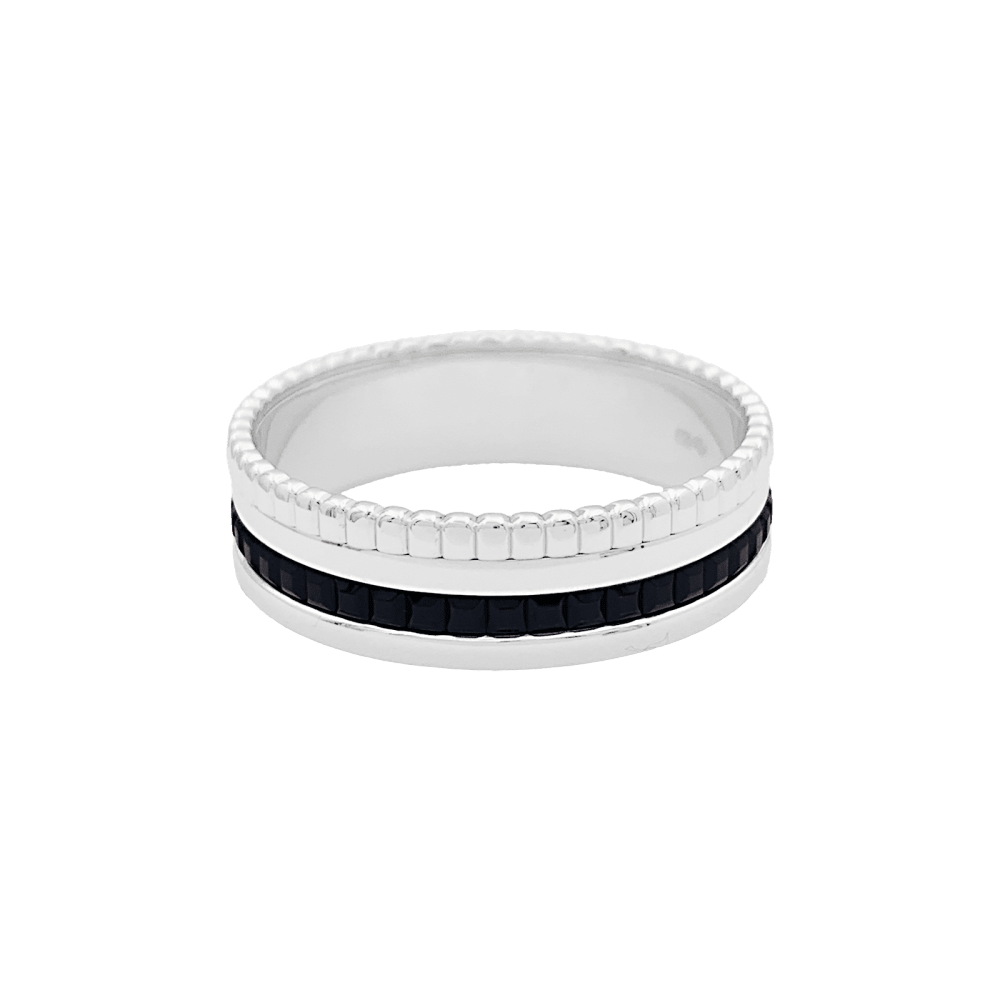 Bague Boucheron,"Quatre Black Edition Small", en or blanc.