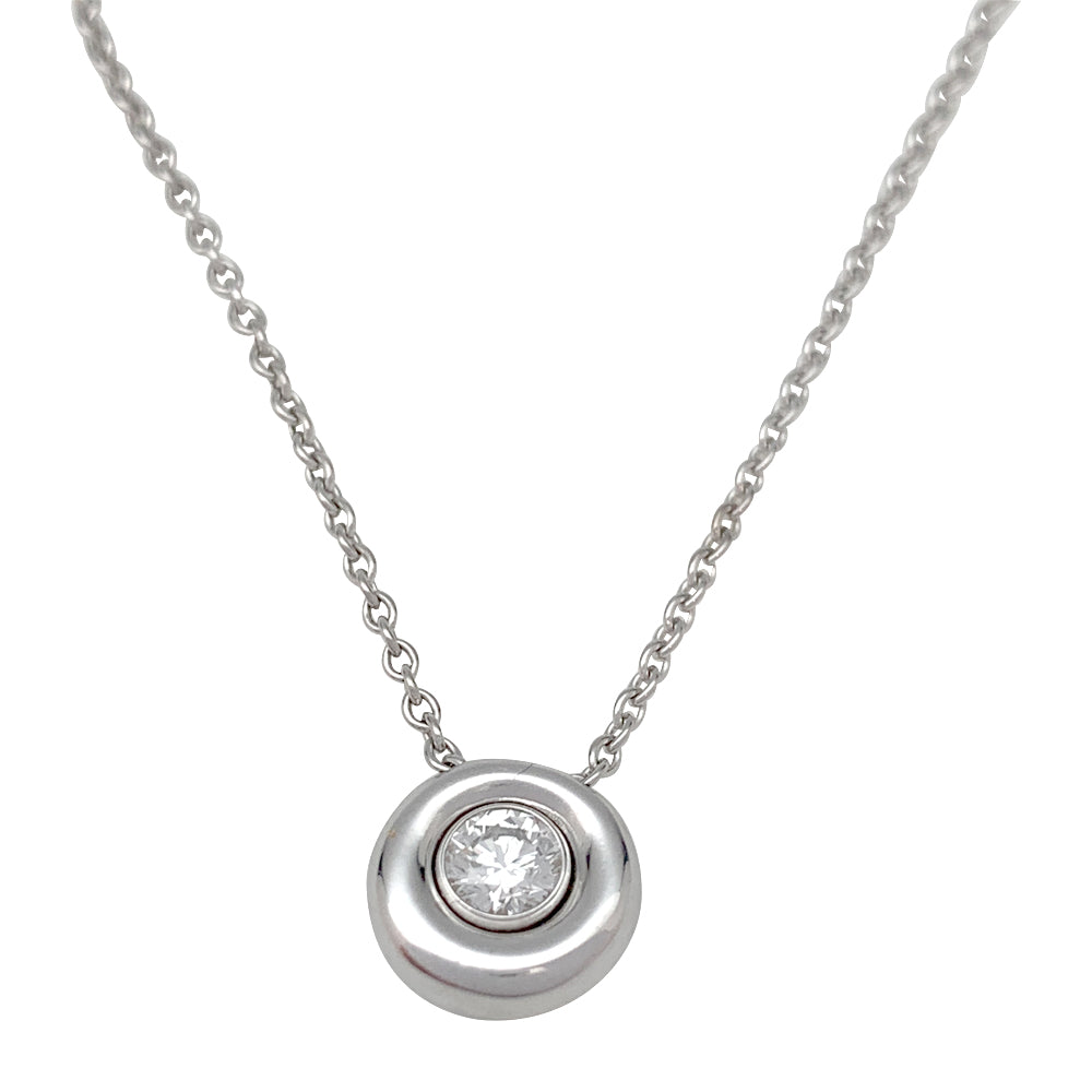 Chaumet "Anneau" model chain and pendant in white gold and diamond.