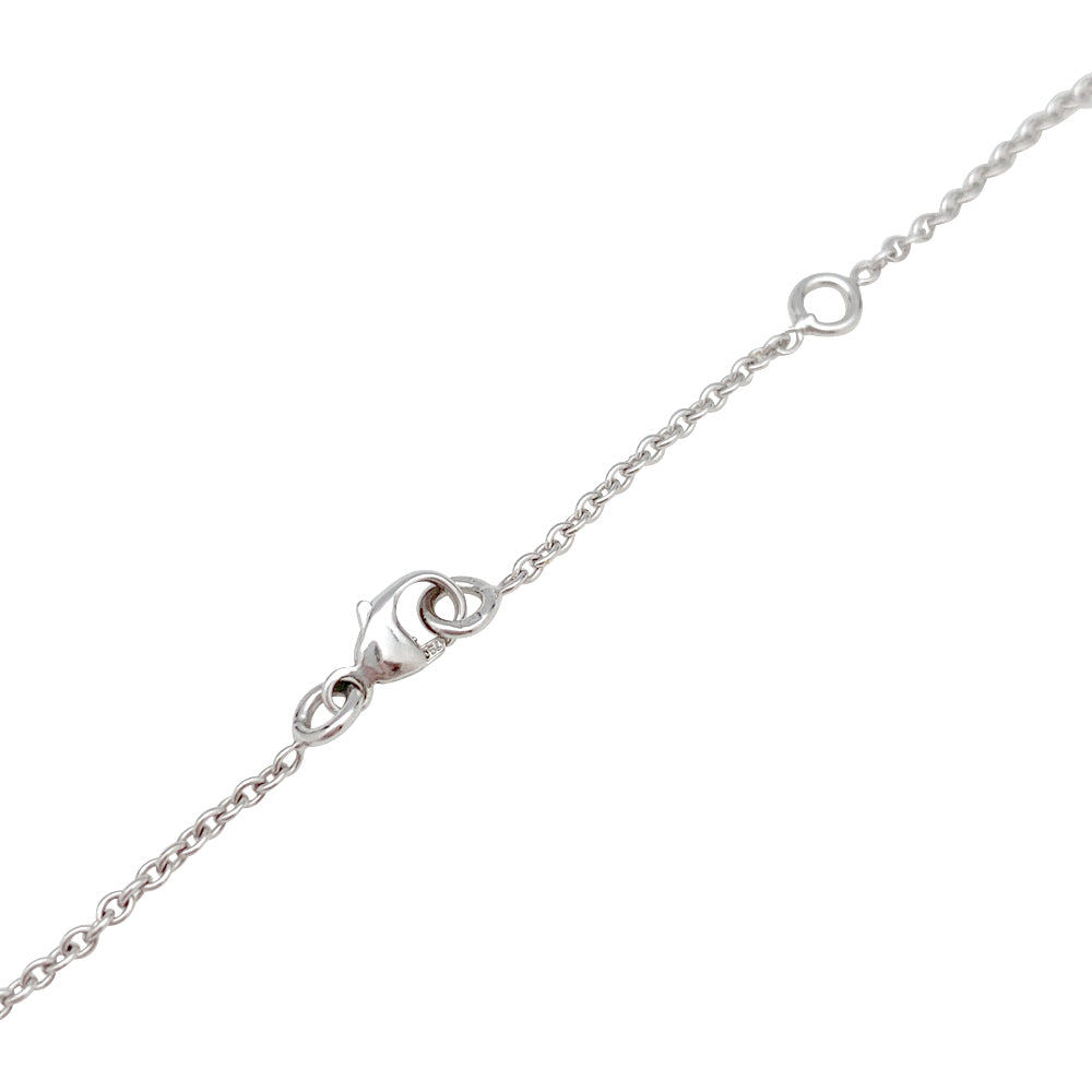 Chaumet "Anneau" model chain and pendant in white gold and diamond.