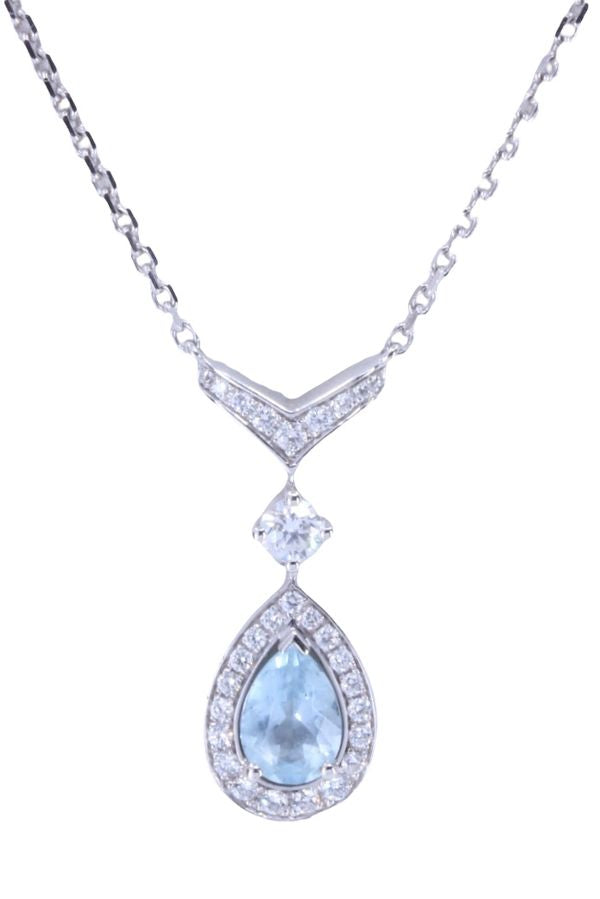 Chaumet, Collier Joséphine Aigrette, Or, Diamants, Aigue-Marine