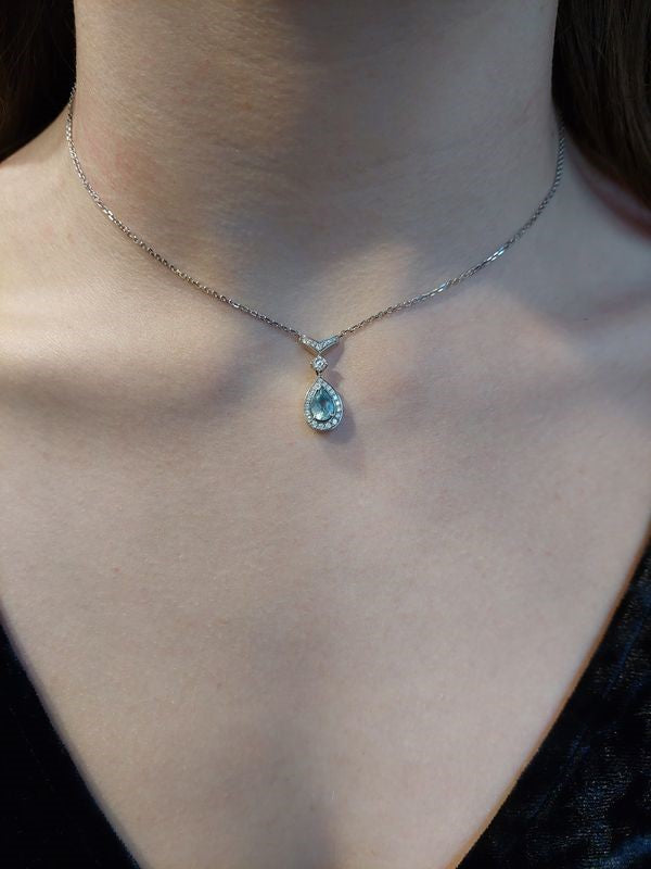 Chaumet, Collier Joséphine Aigrette, Or, Diamants, Aigue-Marine