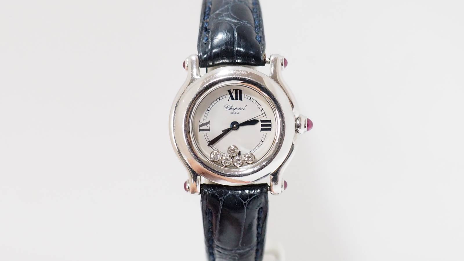 Chopard, Montre Happy Sport Mini Diamants mobiles Acier