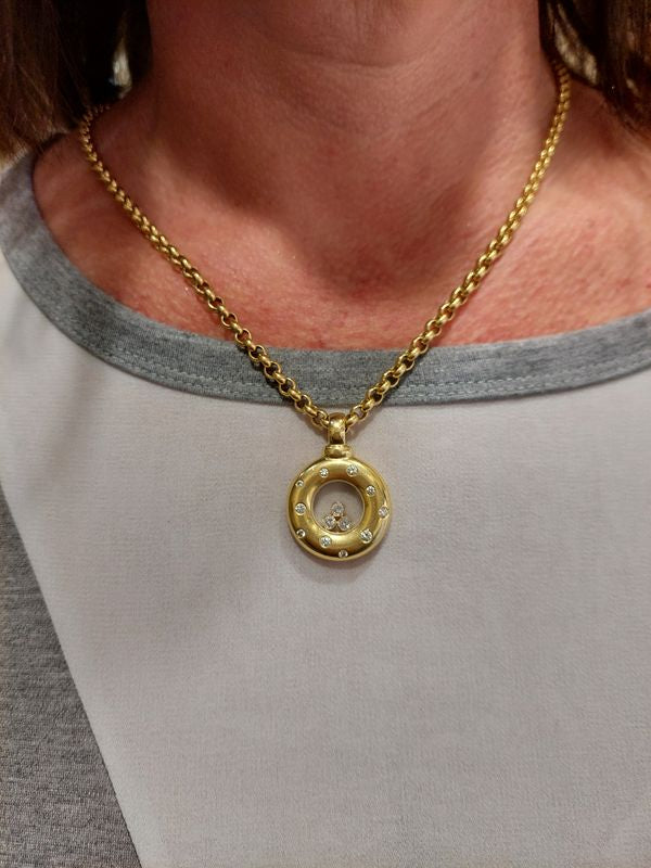 CHOPARD - PENDENTIF HAPPY DIAMONDS