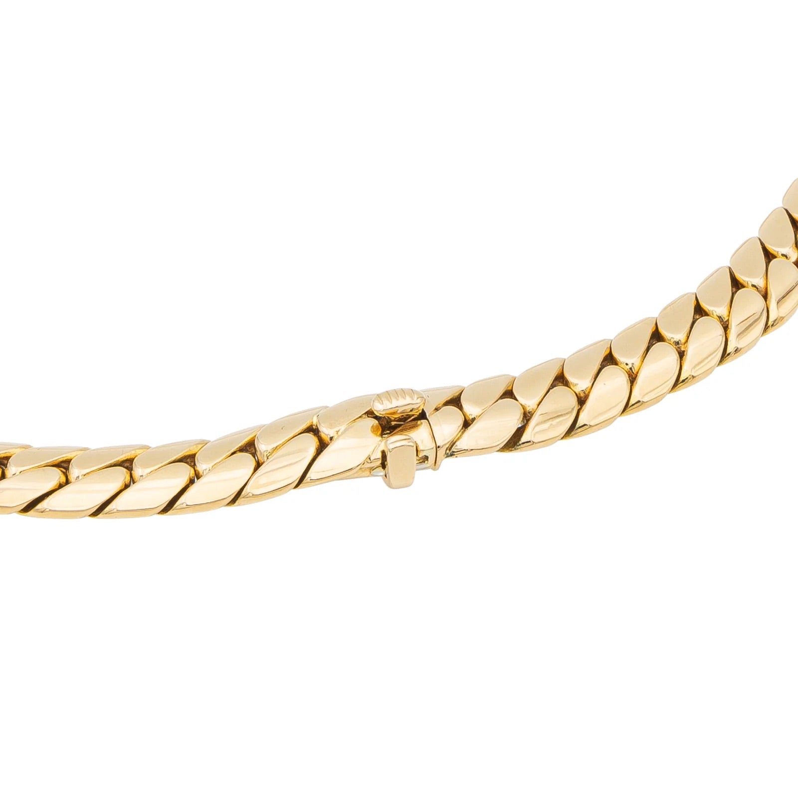 Cartier English Mesh Necklace Yellow Gold