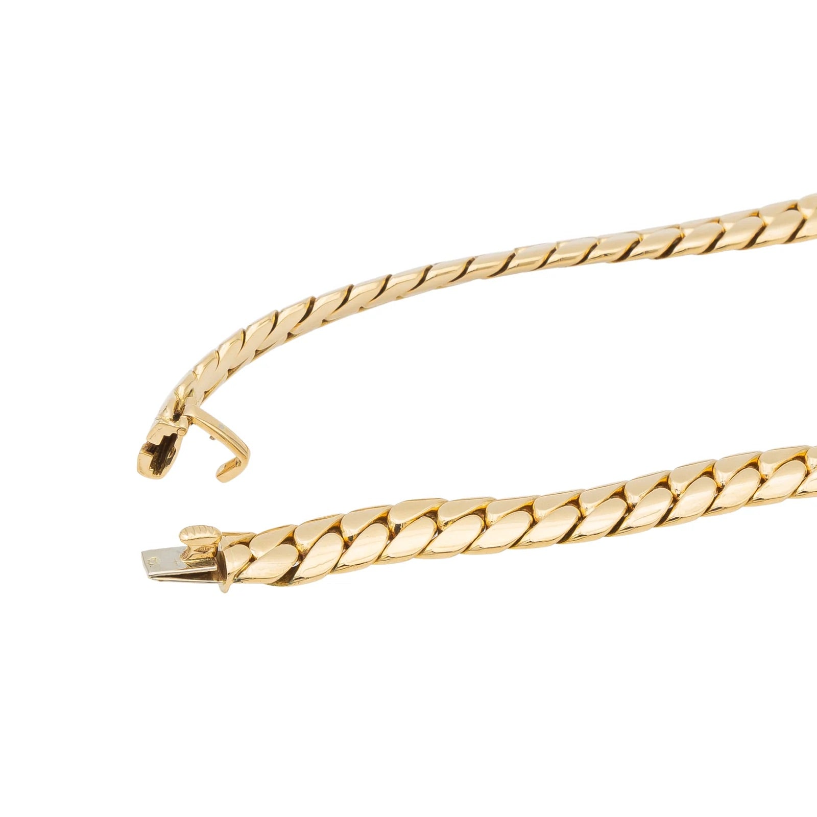 Cartier English Mesh Necklace Yellow Gold