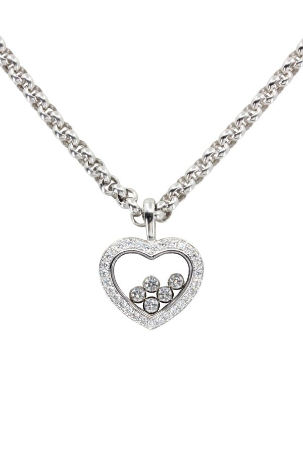 Chopard, Collier Happy Diamonds Or Blanc Diamant