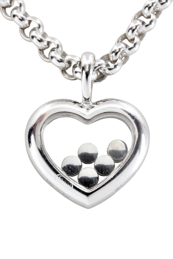 Chopard, Collier Happy Diamonds Or Blanc Diamant