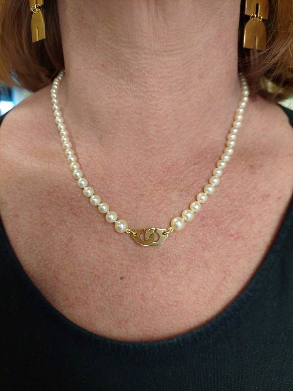 Collier de perles DINH VAN Menottes R10 - Maison Eloe