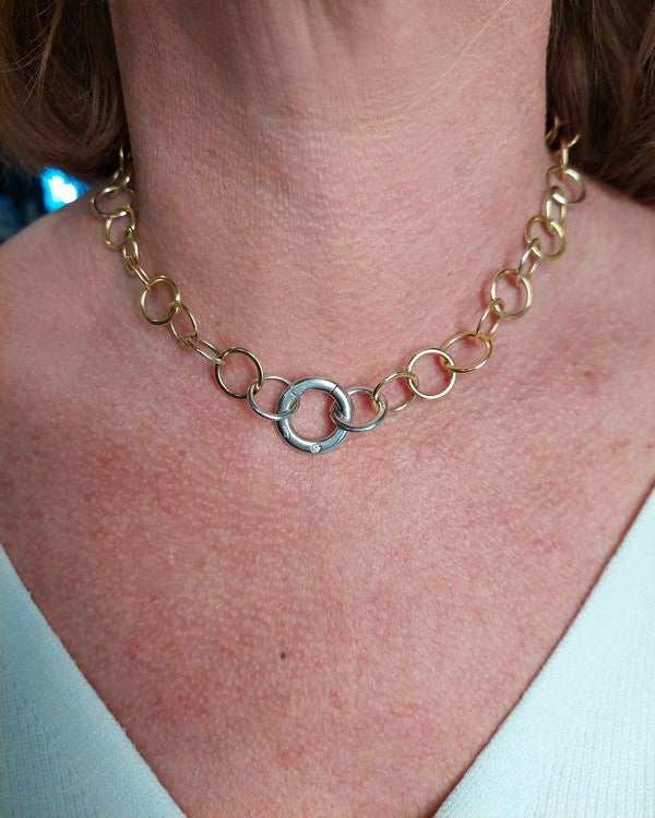Collier Pomellato "Luciole" trois ors Diamants