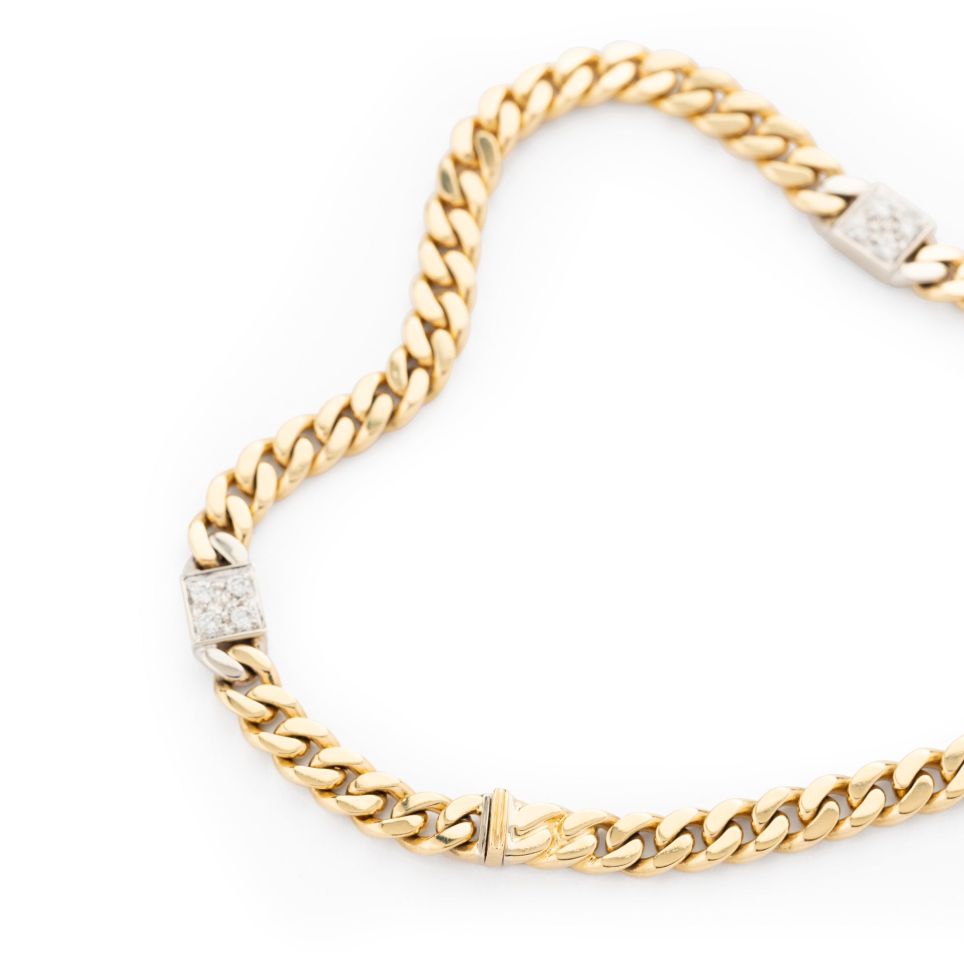 Pomellato gold and diamond sautoir necklace