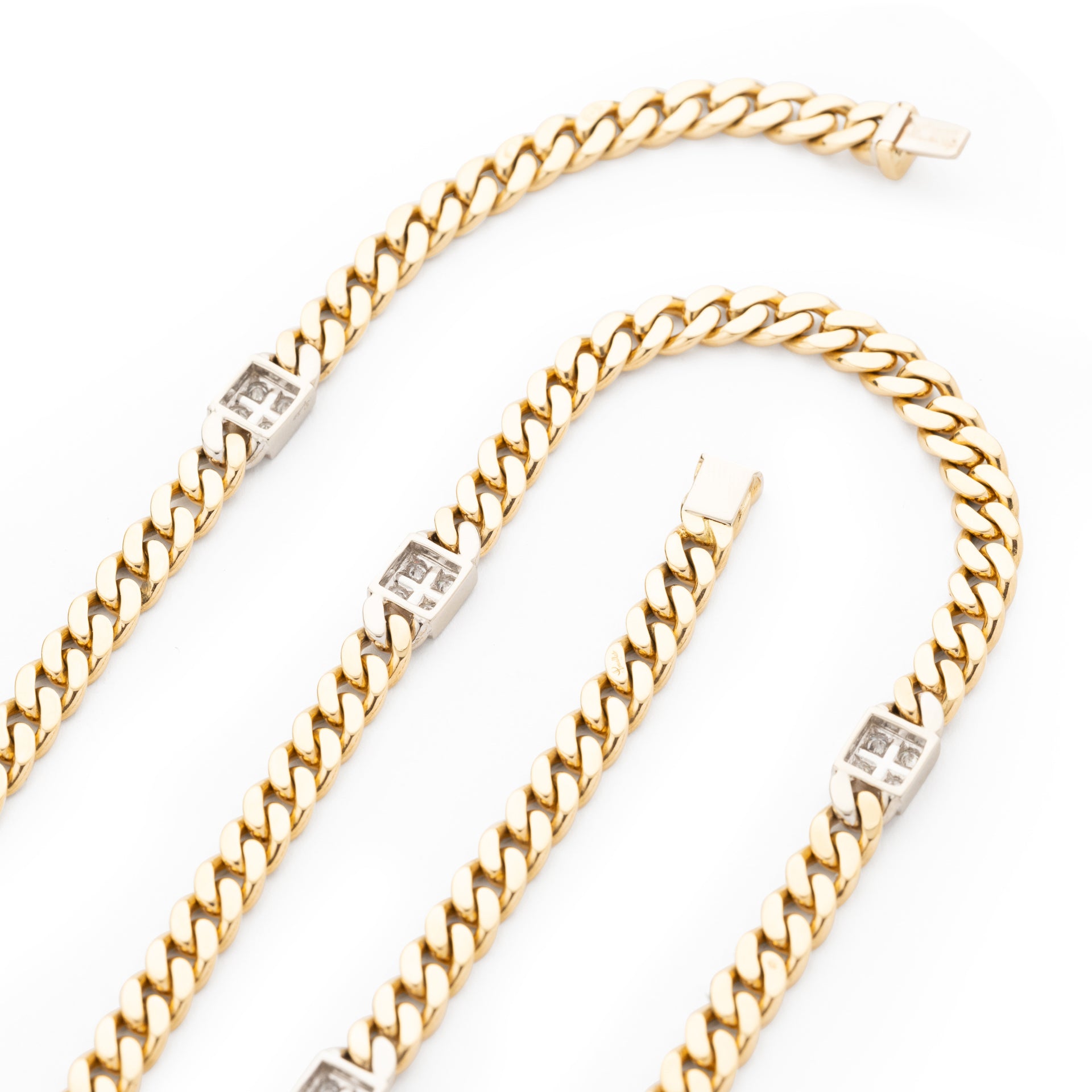 Pomellato gold and diamond sautoir necklace