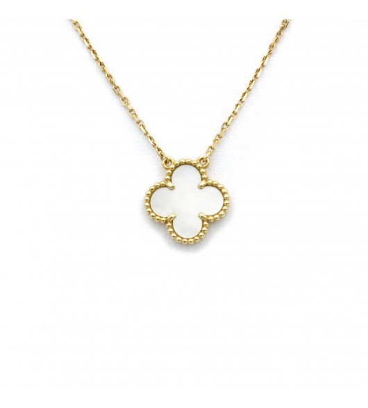 Van Cleef & Arpels, Collier Vintage Alhambra or et nacre