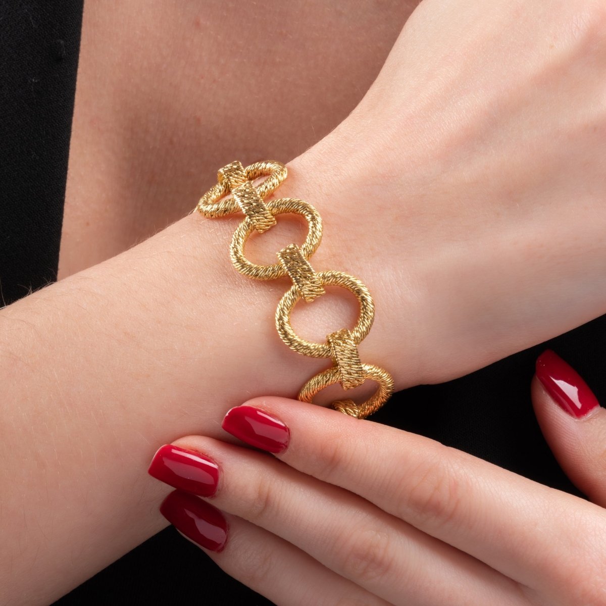 Bracelet GEORGES LENFANT en or jaune 18K pour femmes. - Maison Eloe