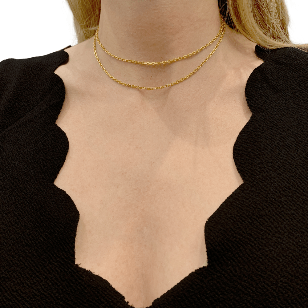 Sautoir en or jaune.