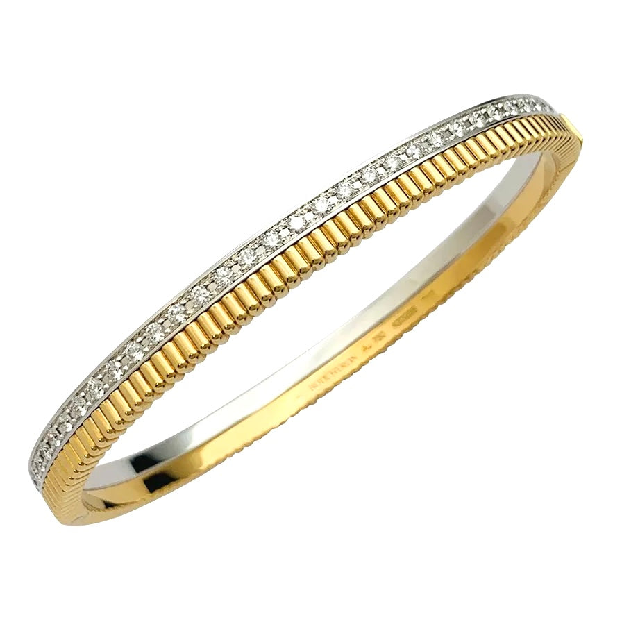 Bracelet Boucheron, "Quatre Radiant" , en or jaune, blanc et diamants.