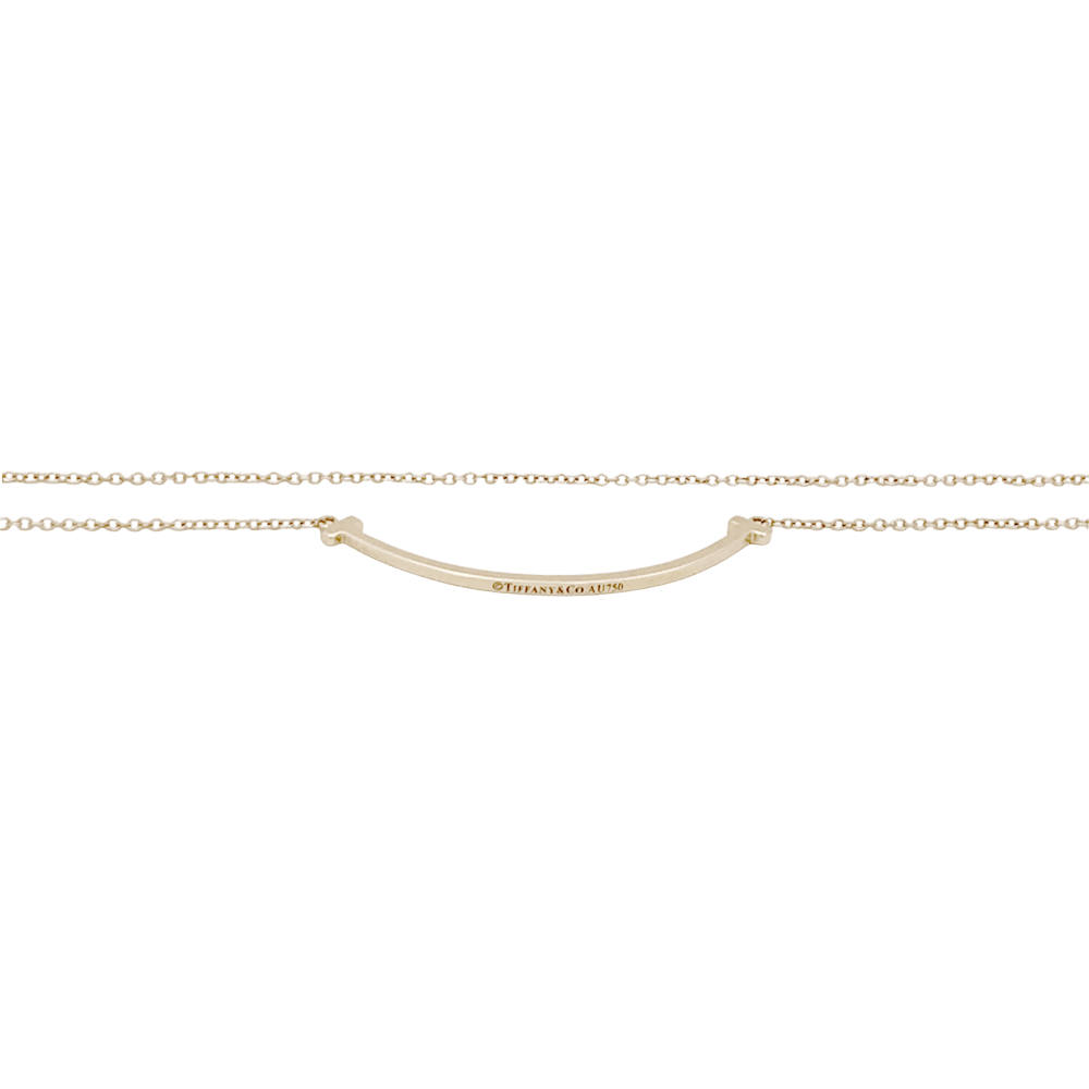 Collier Tiffany & Co., "Tiffany T Smile", or jaune.