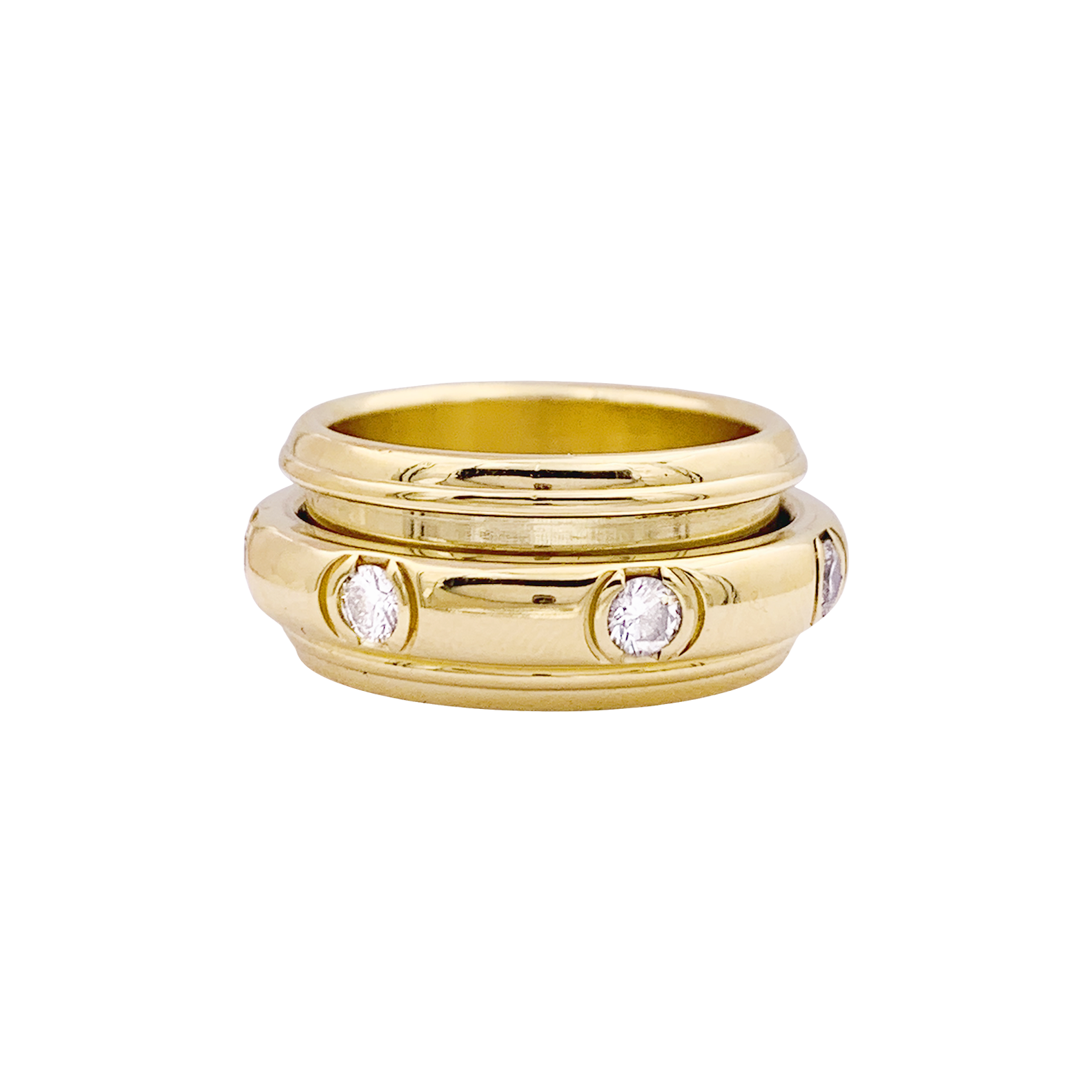 Bague Piaget "Possession" or jaune, diamants.