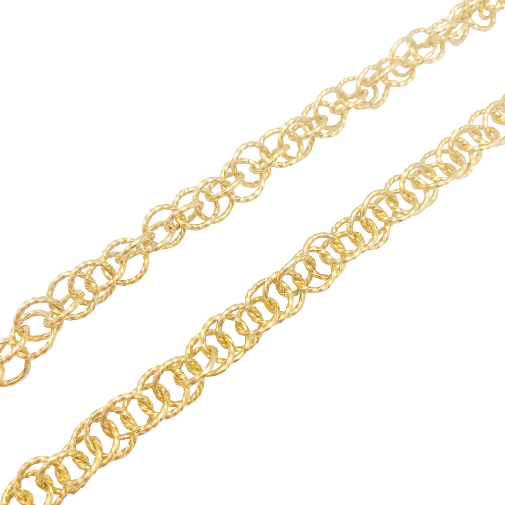 Collier vintage or jaune.