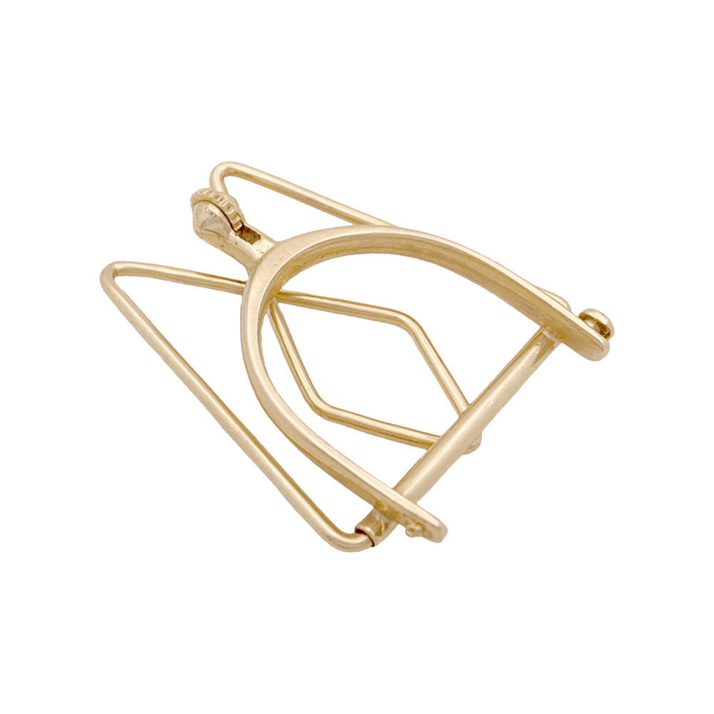 Pince à billet Mellerio, « Éperon » en or jaune.