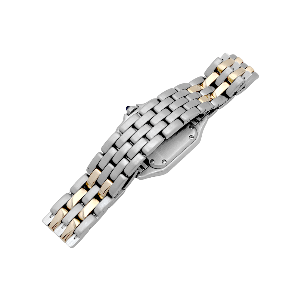 Montre Cartier, "Panthère", acier et or jaune.