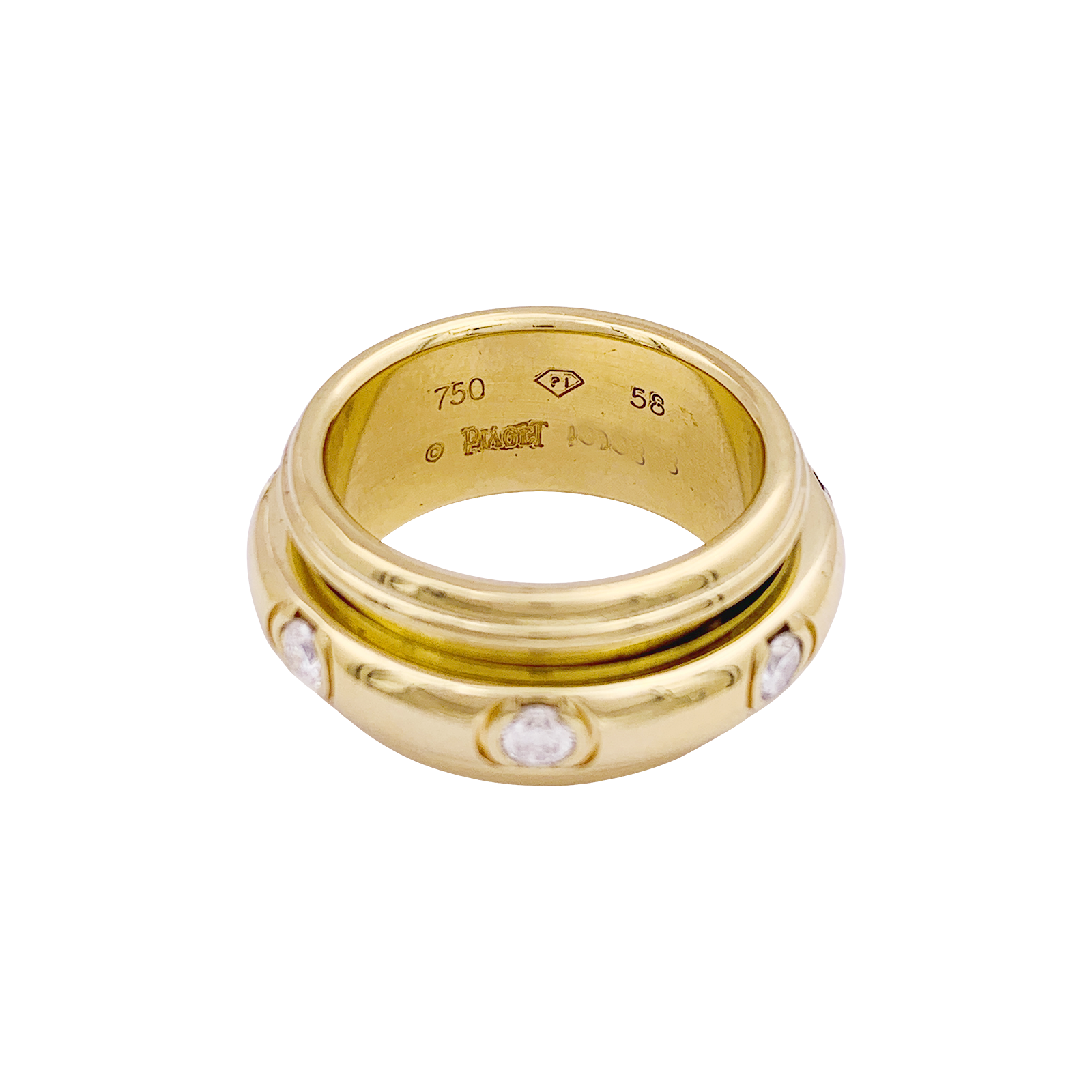Bague Piaget "Possession" or jaune, diamants.