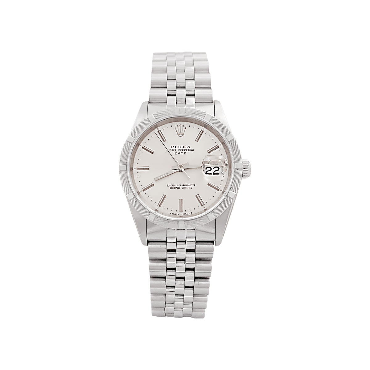 Montre Rolex "Oyster Perpetual Date" acier. - Maison Eloe