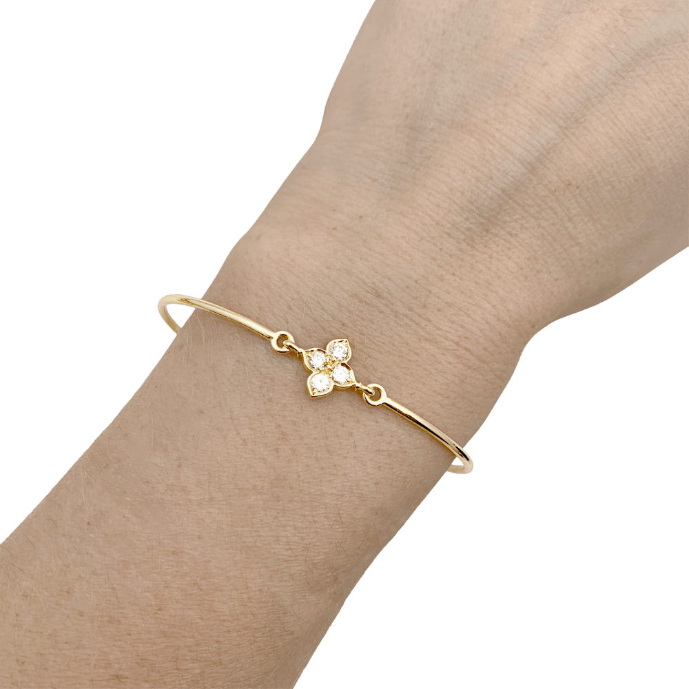 Bracelet Cartier, "Inde Mystérieuse", or jaune, diamants. - Maison Eloe