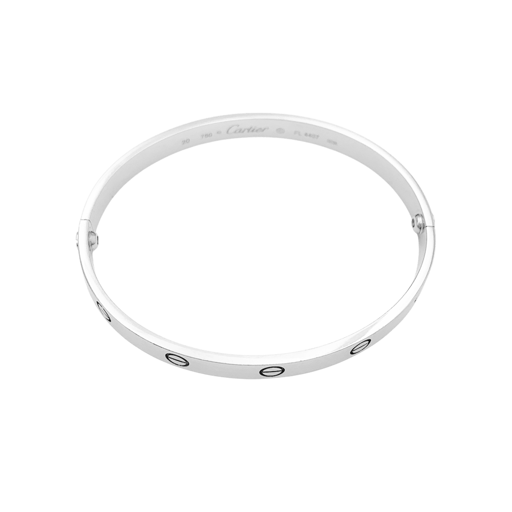 Bracelet Cartier, "Love", or blanc.