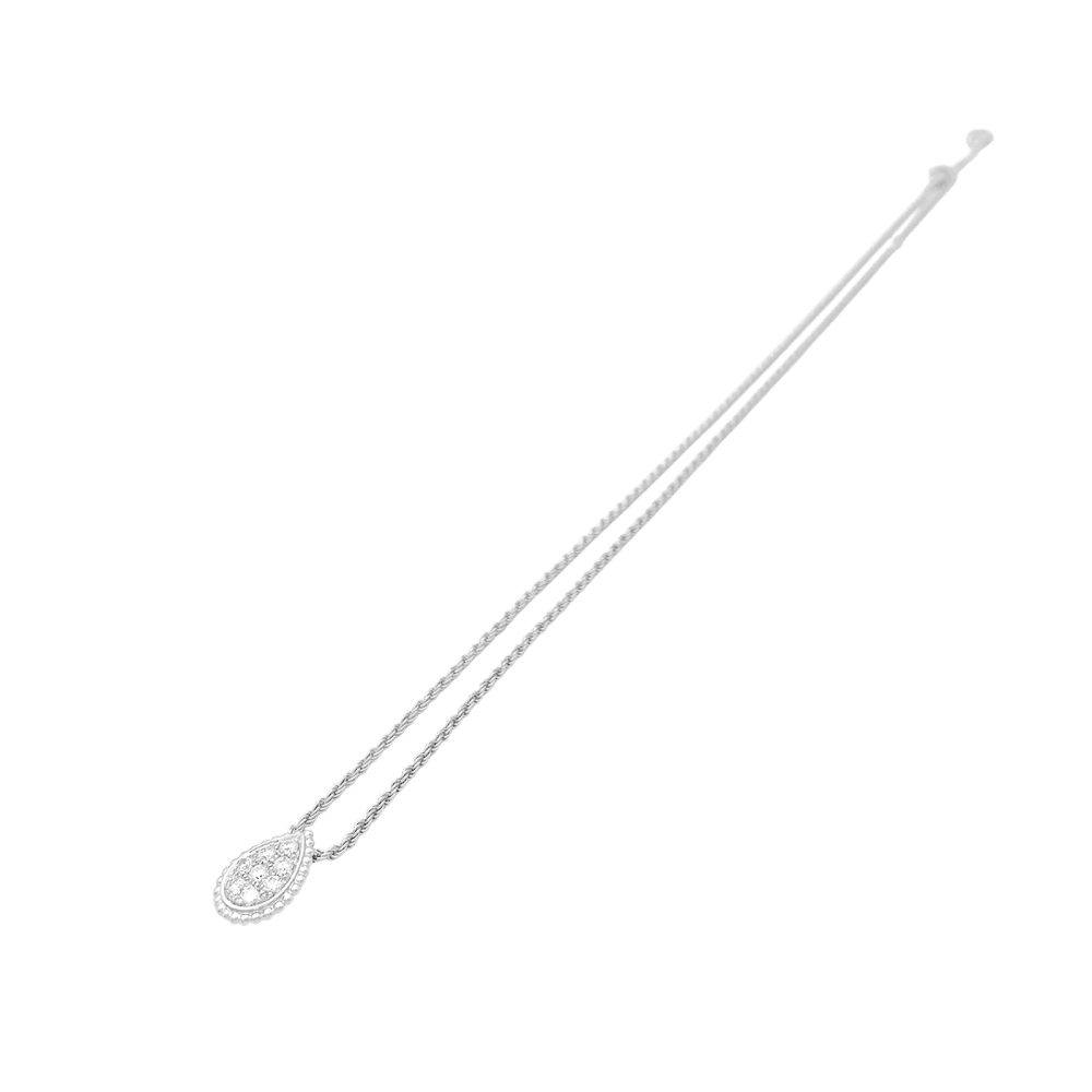 Collier BOUCHERON, Serpent Bohème, or blanc et diamants.