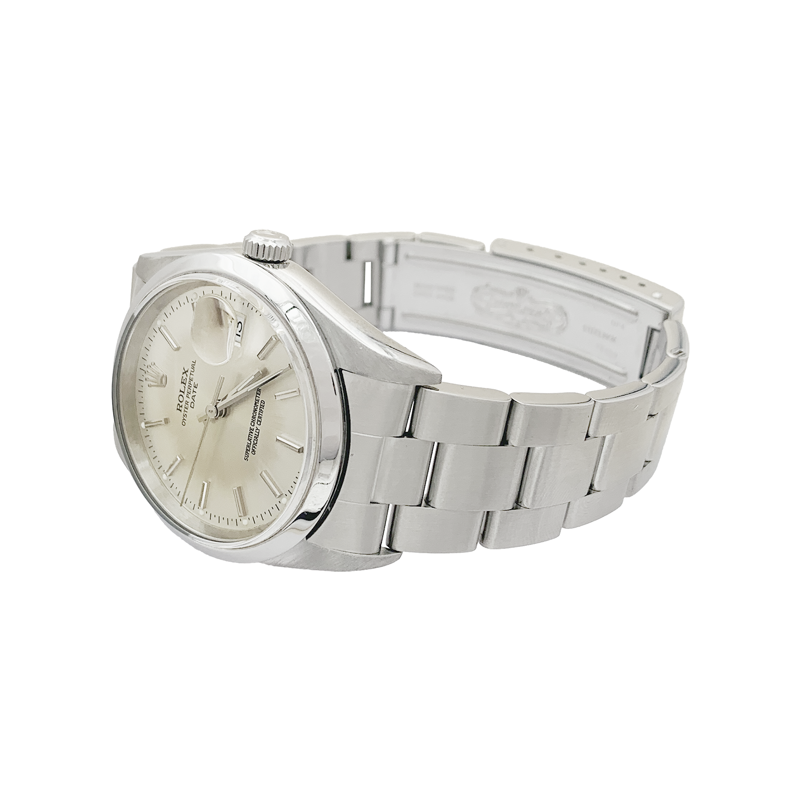 Montre Rolex, "Oyster Perpetual Date", acier.