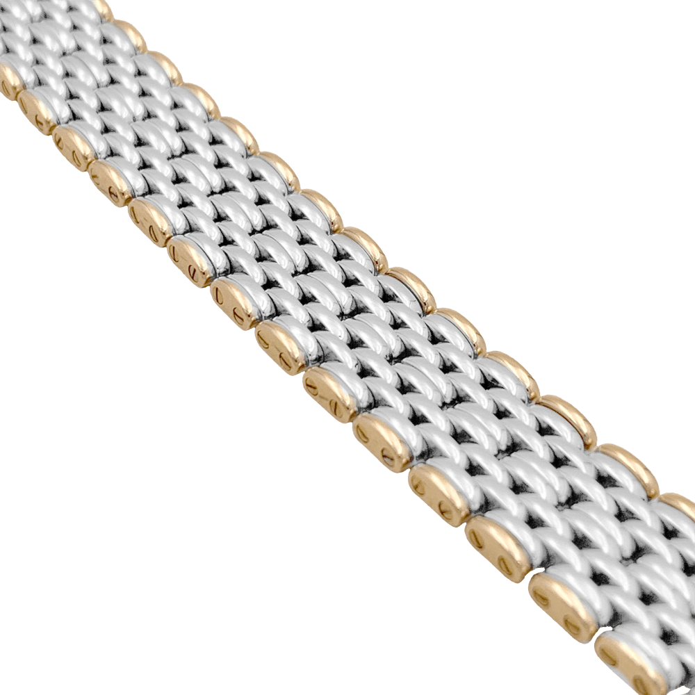 Montre Boucheron, "Reflet", acier et or jaune. - Maison Eloe