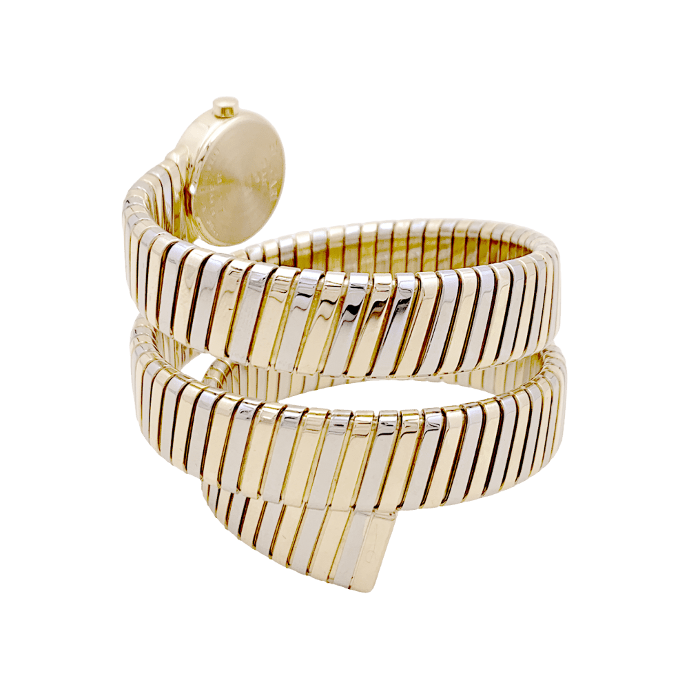 Montre Bulgari, "Tubogas BB 19", deux ors. - Maison Eloe