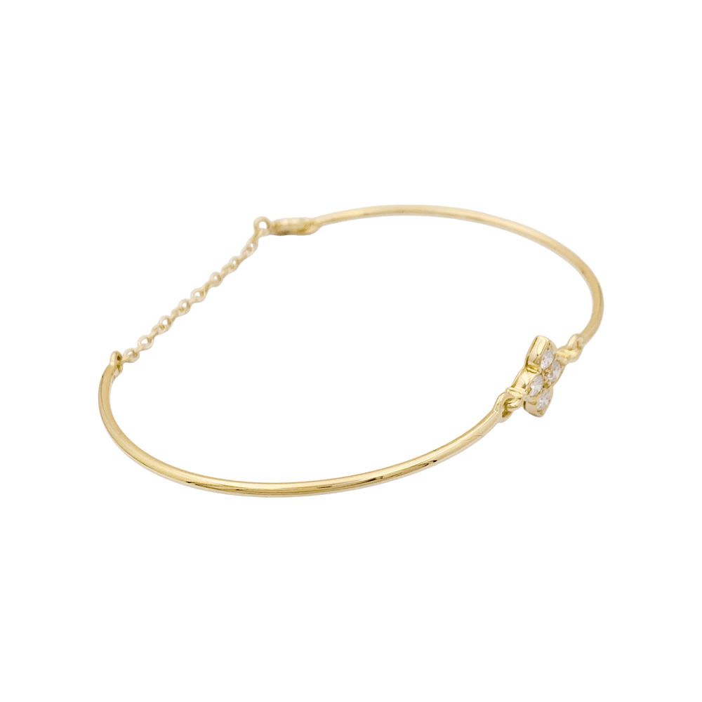 Bracelet Cartier, "Inde Mystérieuse", or jaune, diamants. - Maison Eloe