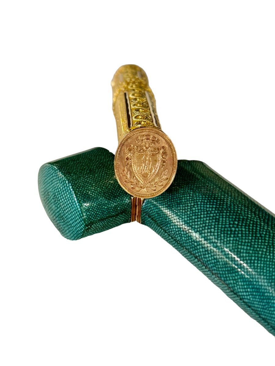 Gold Sealing Wax Case Galuchat Case Louis XVI Period